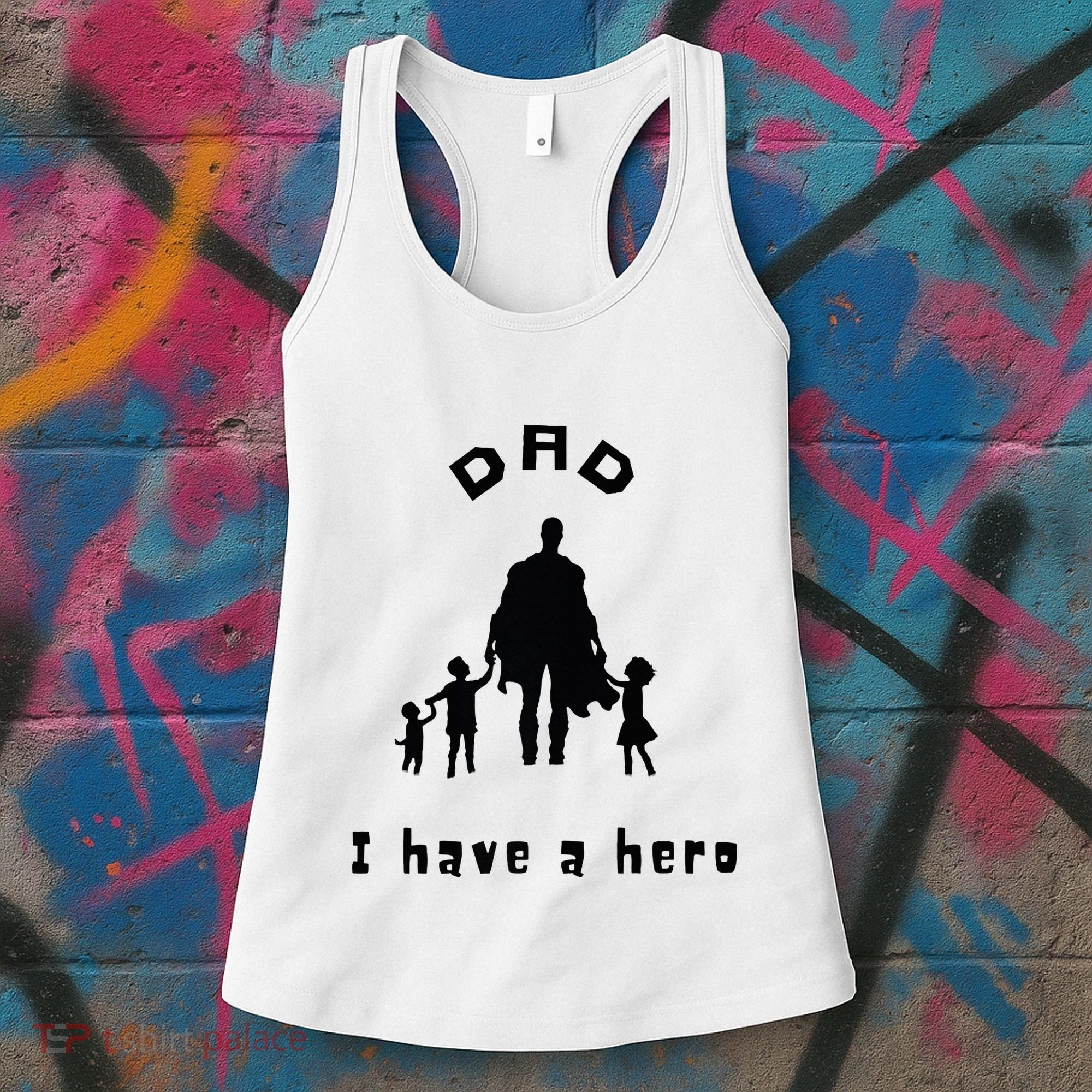 Military Dad Superhero Welcome Home Surprise Women's Tank Top