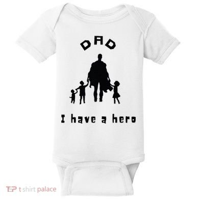 Military Dad Superhero Welcome Home Surprise Baby Bodysuit