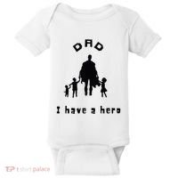 Military Dad Superhero Welcome Home Surprise Baby Bodysuit thumb 0