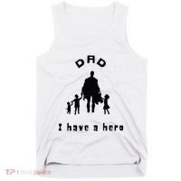 Military Dad Superhero Welcome Home Surprise Tank Top thumb 0