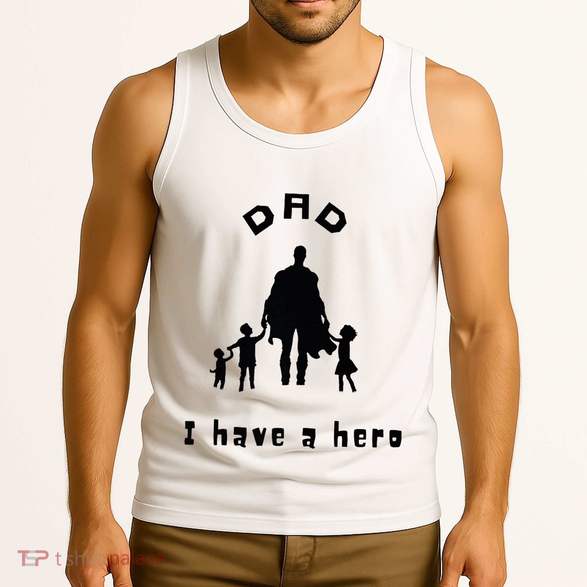 Military Dad Superhero Welcome Home Surprise Tank Top