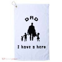 Military Dad Superhero Welcome Home Surprise Golf Towel thumb 0