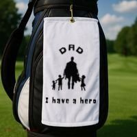 Military Dad Superhero Welcome Home Surprise Golf Towel thumb 2
