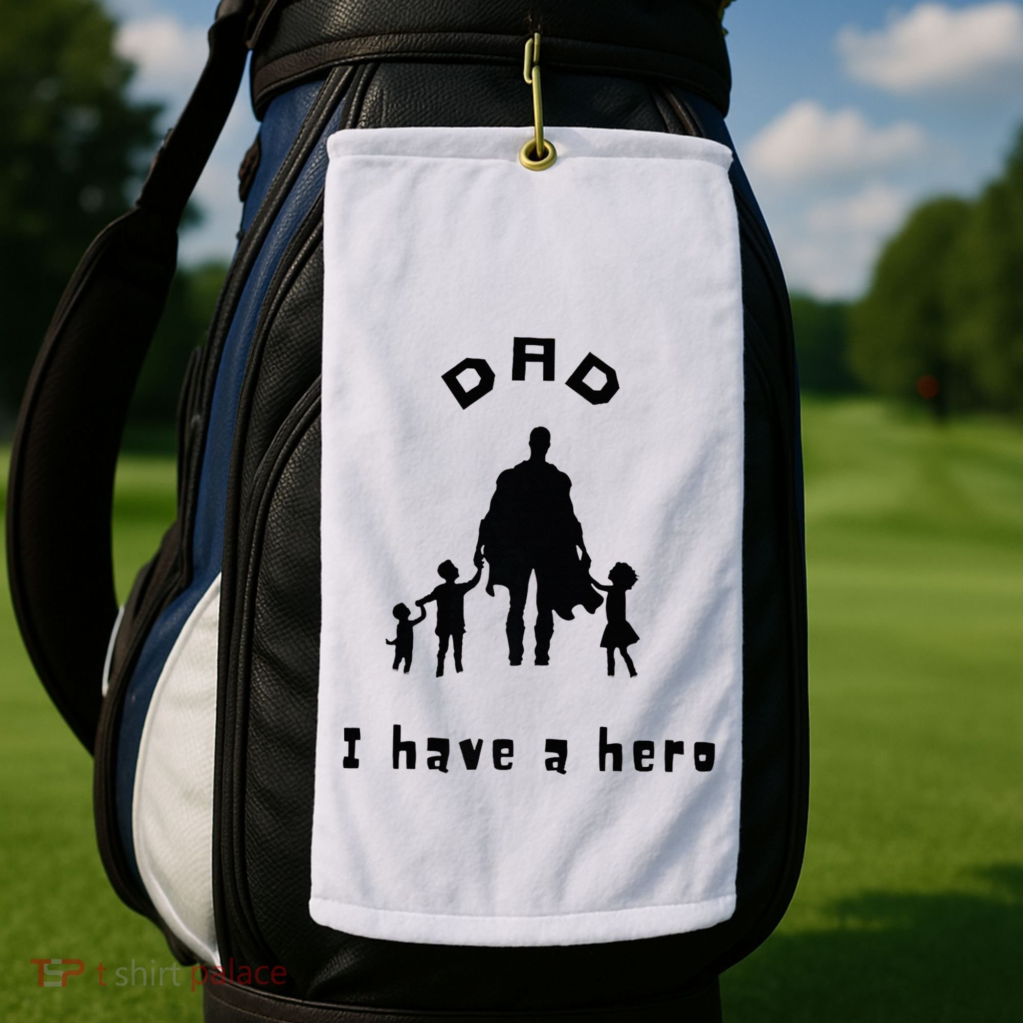 Military Dad Superhero Welcome Home Surprise Golf Towel