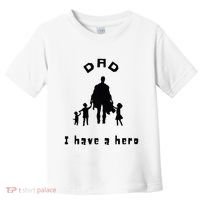 Military Dad Superhero Welcome Home Surprise Toddler T-Shirt thumb 0