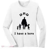 Military Dad Superhero Welcome Home Surprise Women's Long Sleeve Shirt thumb 0