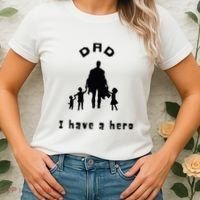 Military Dad Superhero Welcome Home Surprise Women's T-Shirt thumb 2