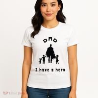 Military Dad Superhero Welcome Home Surprise Women's T-Shirt thumb 4
