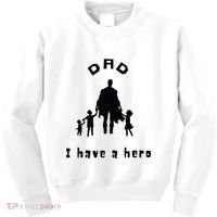 Military Dad Superhero Welcome Home Surprise Kids Sweatshirt thumb 0