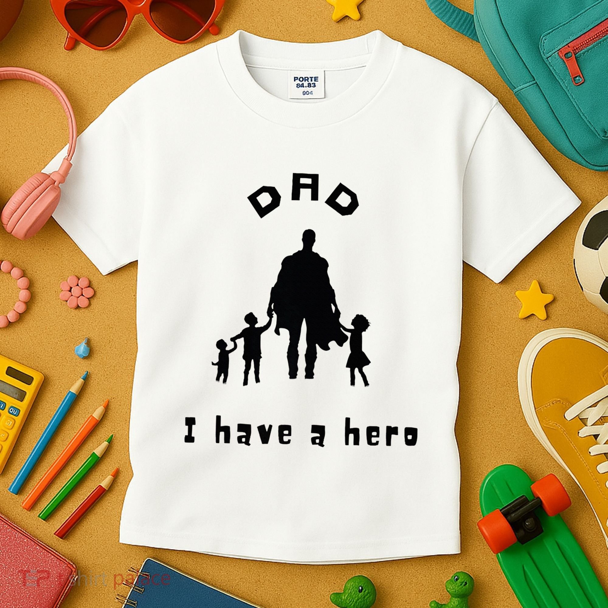 Military Dad Superhero Welcome Home Surprise Kids T-Shirt