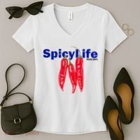 Mugo Dept Spicy Life Women's V-Neck T-Shirt thumb 2