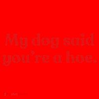 My Dog Said YouRe A Hoe Santa Hat thumb 1