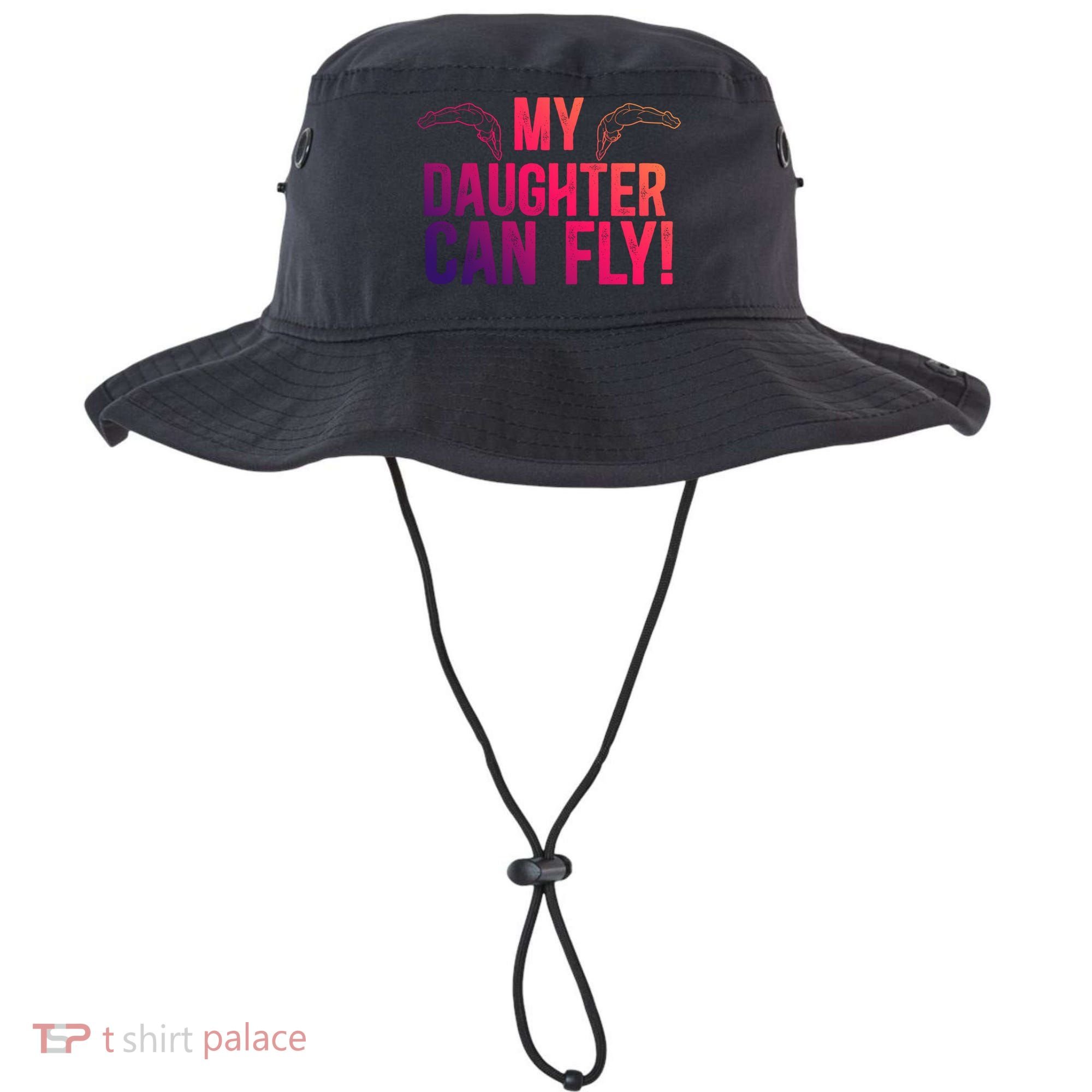 My Daughter Swim Dad Of A Swimmer Father Swimming Dad Gift Bucket Hat