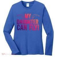 My Daughter Swim Dad Of A Swimmer Father Swimming Dad Gift Women's Long Sleeve Shirt thumb 0