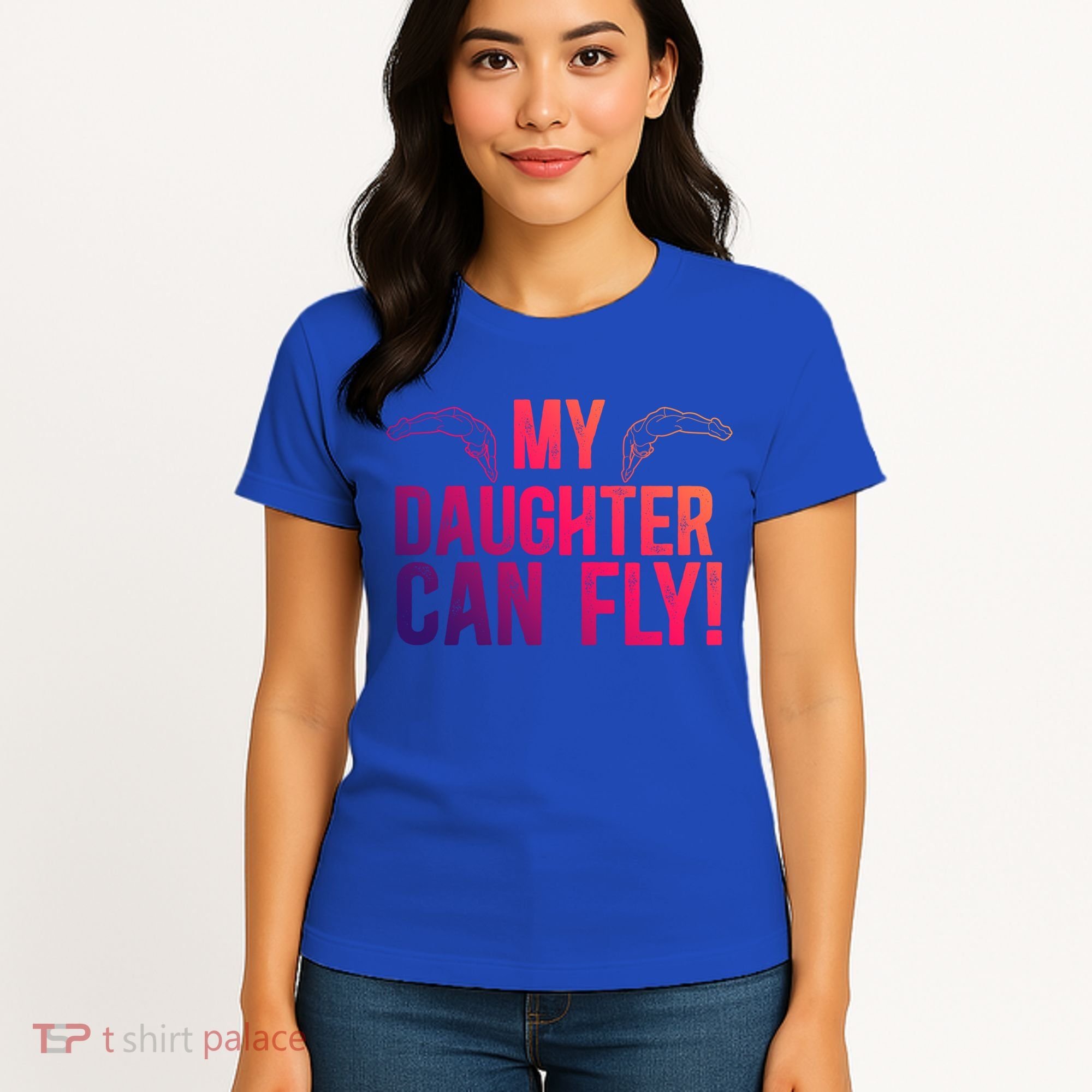 My Daughter Swim Dad Of A Swimmer Father Swimming Dad Gift Women's T-Shirt