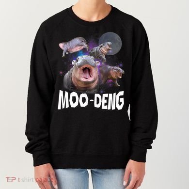 Moo Deng Space Hippo Women's Sweatshirt