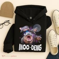 Moo Deng Space Hippo Hoodie thumb 4