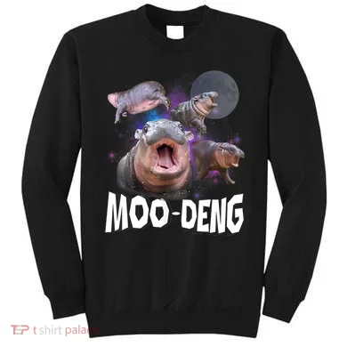 Moo Deng Space Hippo Sweatshirt