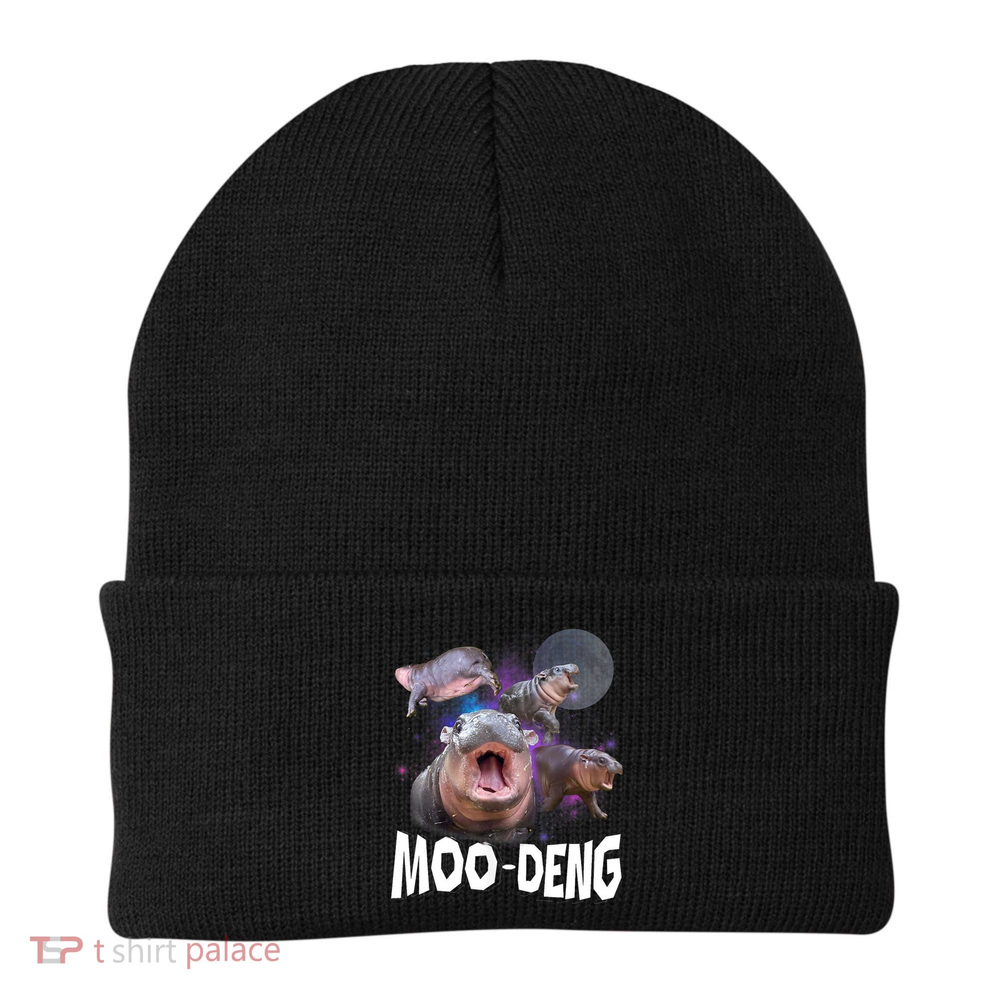 Moo Deng Space Hippo Beanie