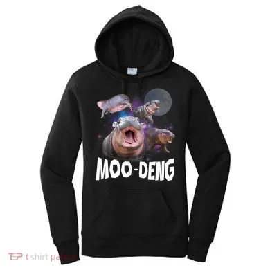 Moo Deng Space Hippo Women's Hoodie