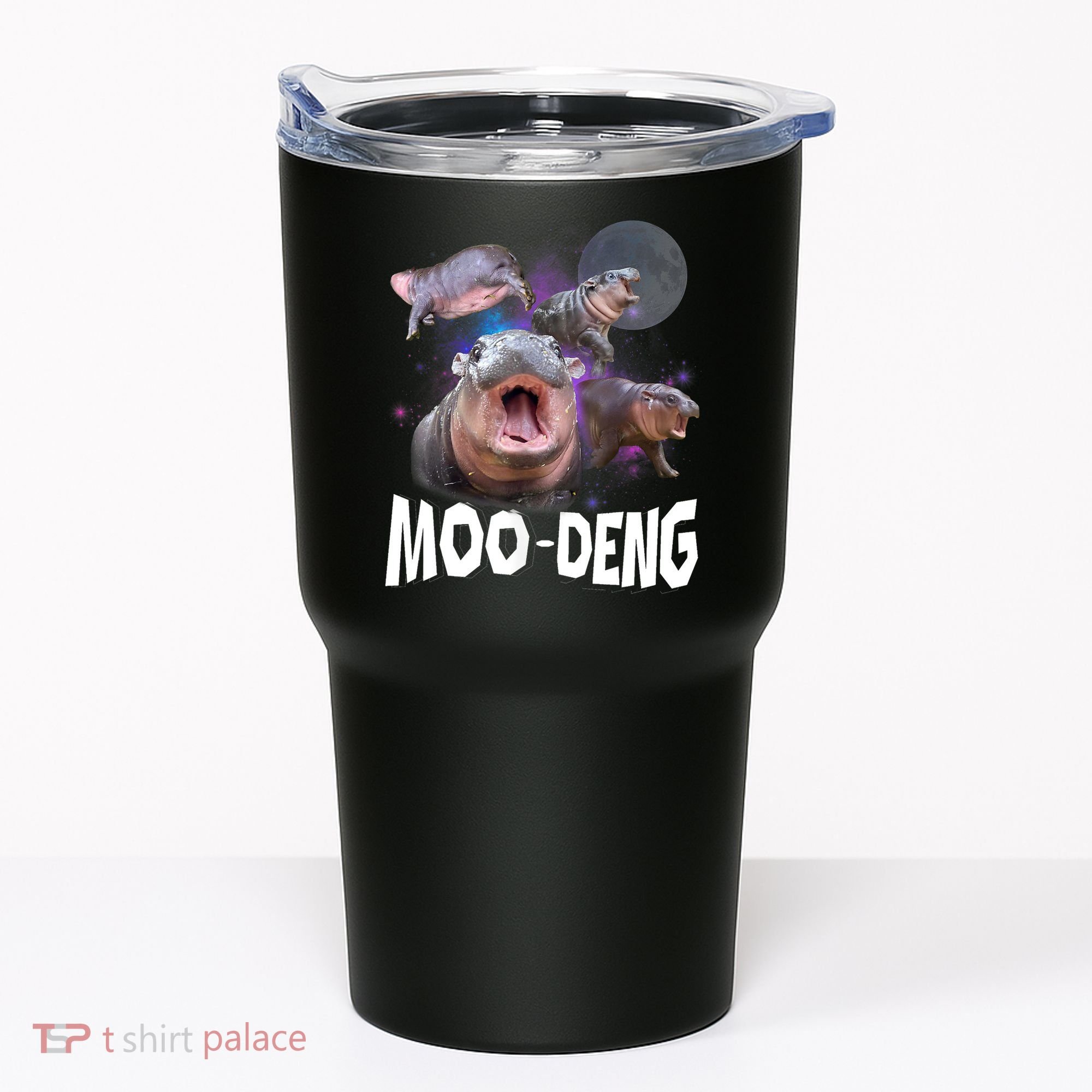Moo Deng Space Hippo Tumbler