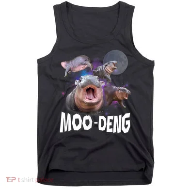 Moo Deng Space Hippo Tank Top
