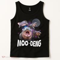Moo Deng Space Hippo Tank Top thumb 2