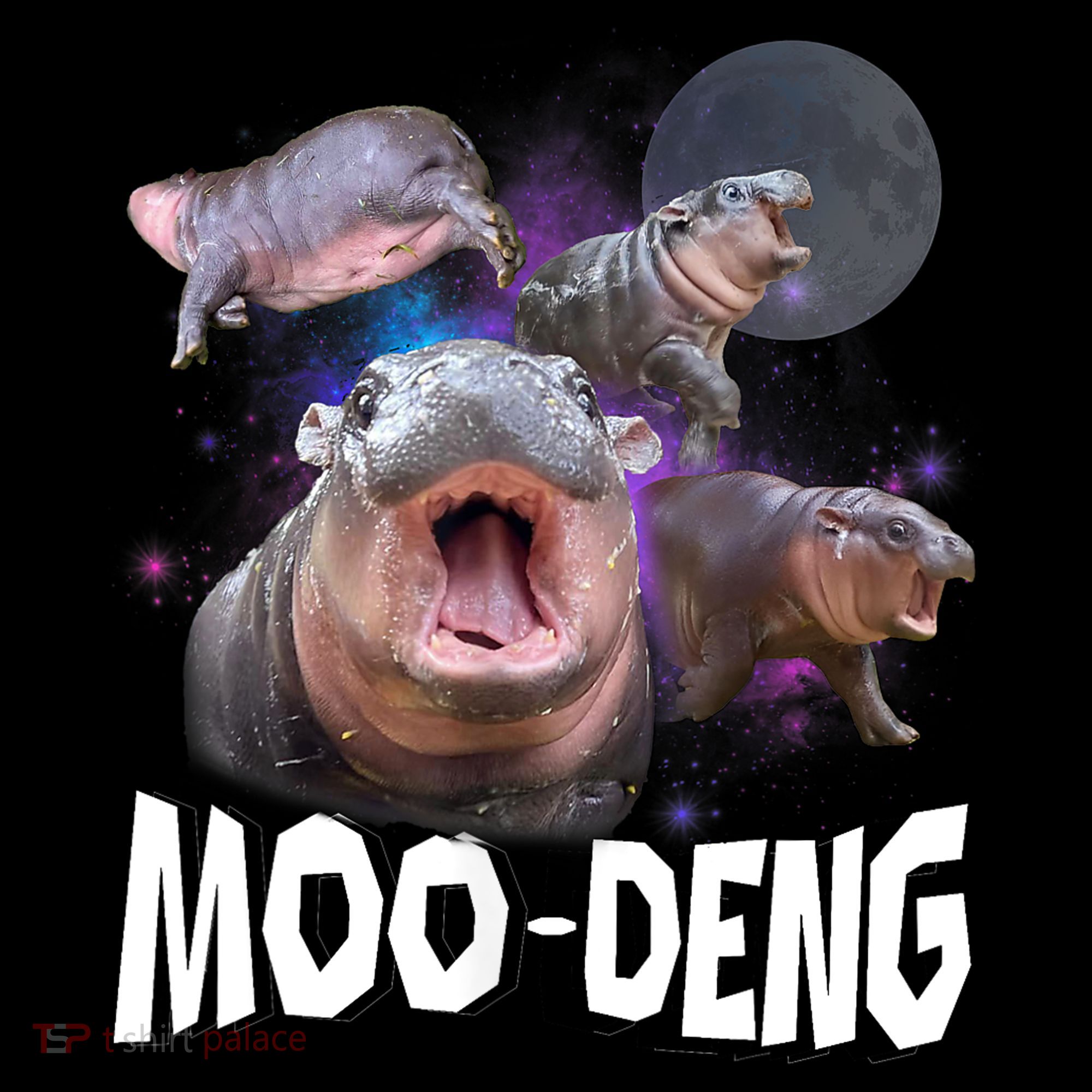 Moo Deng Space Hippo Tank Top