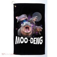 Moo Deng Space Hippo Golf Towel thumb 0