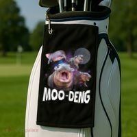 Moo Deng Space Hippo Golf Towel thumb 2