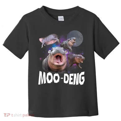 Moo Deng Space Hippo Toddler T-Shirt