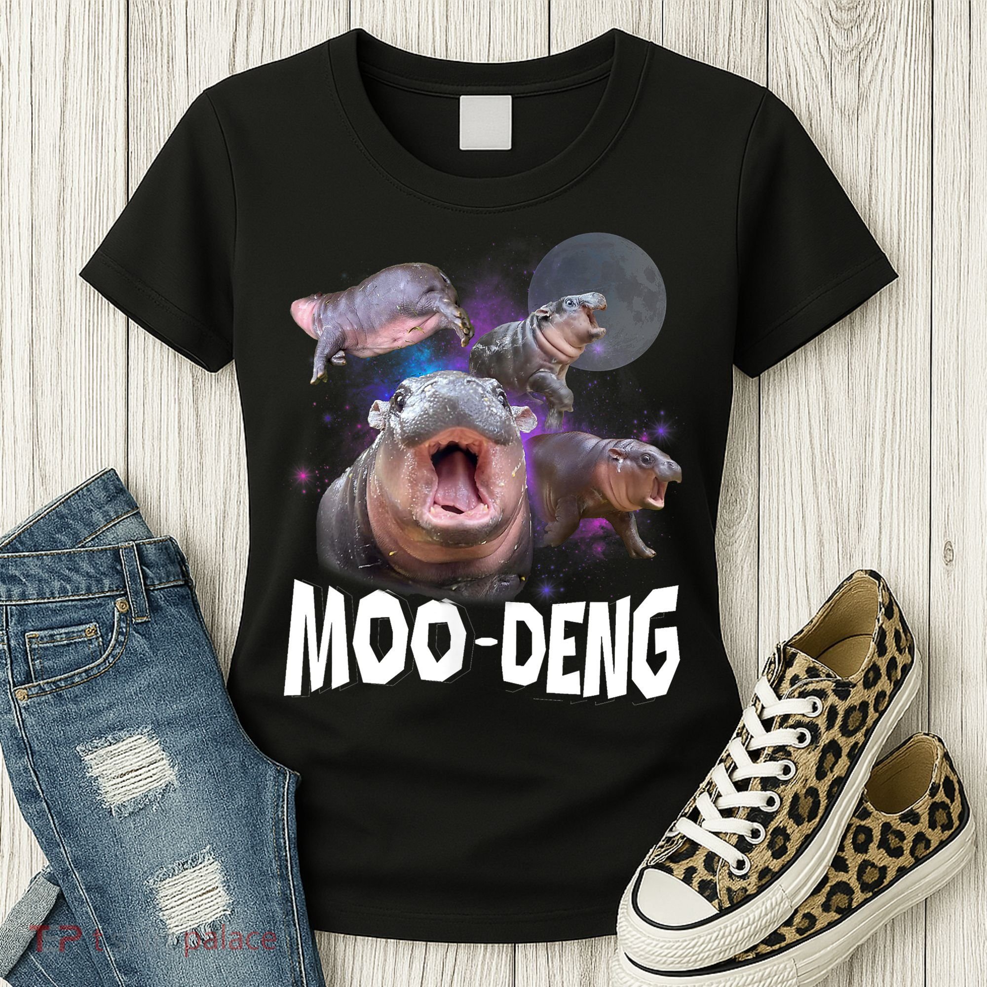 Moo Deng Space Hippo Women's T-Shirt