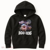Moo Deng Space Hippo Kids Hoodie thumb 0