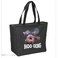 Moo Deng Space Hippo Tote Bag thumb 2