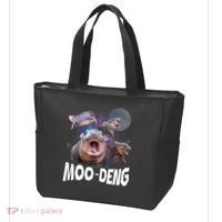 Moo Deng Space Hippo Tote Bag thumb 3