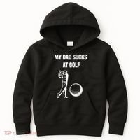 My Dad Sucks At Golf, Funny Golfing Golf Dad Gif For Dad Father's Day Kids Hoodie thumb 0