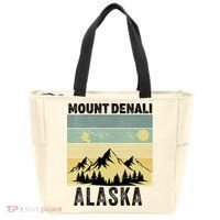  Mount Denali Souvenir Alaska Women  Mt. Denali V-Neck  Tote Bag thumb 0