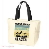  Mount Denali Souvenir Alaska Women  Mt. Denali V-Neck  Tote Bag thumb 3