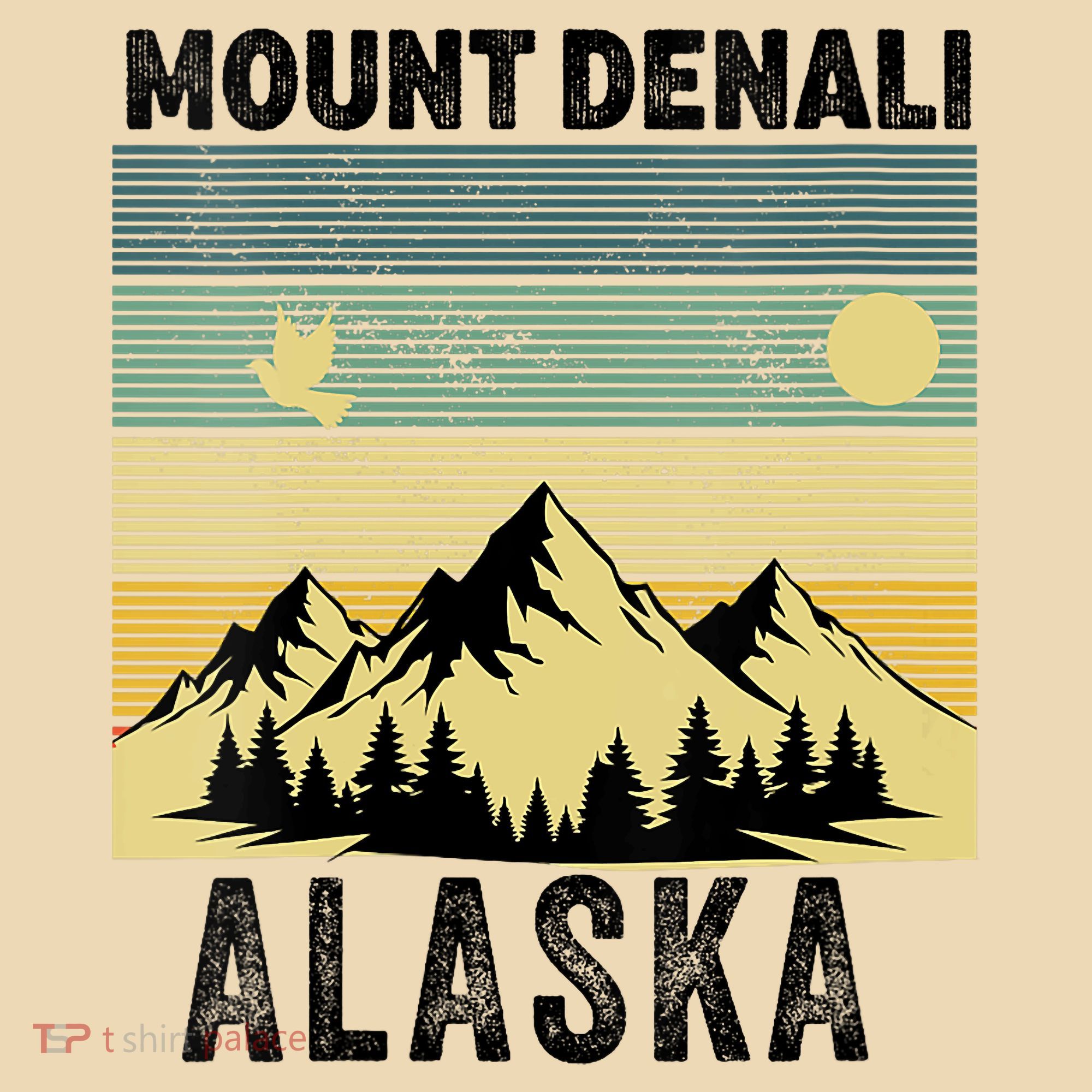  Mount Denali Souvenir Alaska Women  Mt. Denali V-Neck  Tote Bag