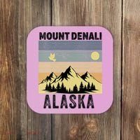  Mount Denali Souvenir Alaska Women  Mt. Denali V-Neck  Coaster thumb 0