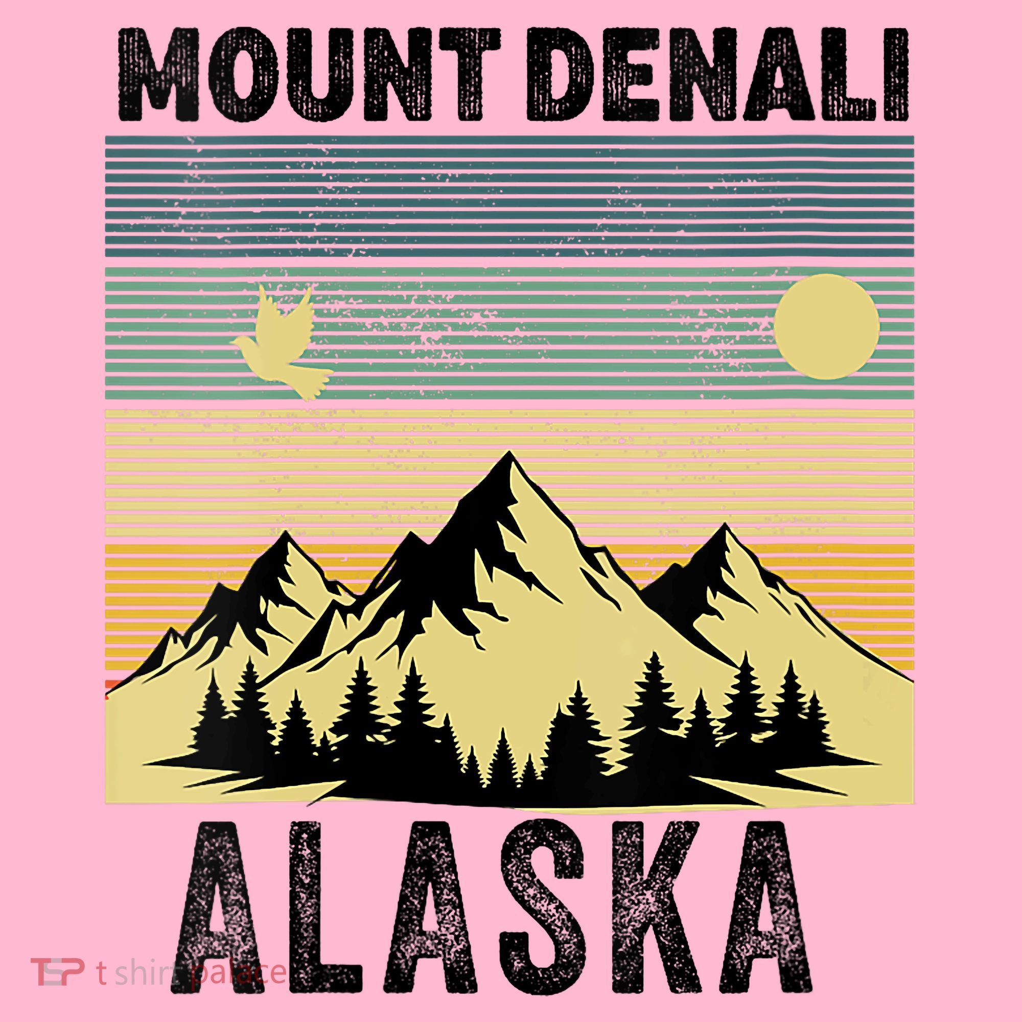  Mount Denali Souvenir Alaska Women  Mt. Denali V-Neck  Coaster