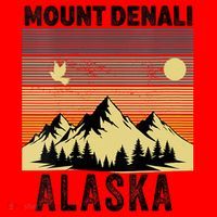  Mount Denali Souvenir Alaska Women  Mt. Denali V-Neck  Santa Hat thumb 1