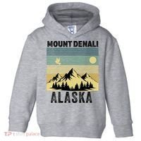  Mount Denali Souvenir Alaska Women  Mt. Denali V-Neck  Toddler Hoodie thumb 0