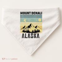 Mount Denali Souvenir Alaska Women  Mt. Denali V-Neck  USA-Made Doggie Bandana thumb 0