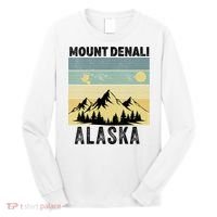  Mount Denali Souvenir Alaska Women  Mt. Denali V-Neck  Long Sleeve Shirt thumb 0