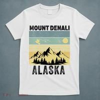  Mount Denali Souvenir Alaska Women  Mt. Denali V-Neck  T-Shirt thumb 5