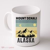  Mount Denali Souvenir Alaska Women  Mt. Denali V-Neck  Coffee Mug thumb 0