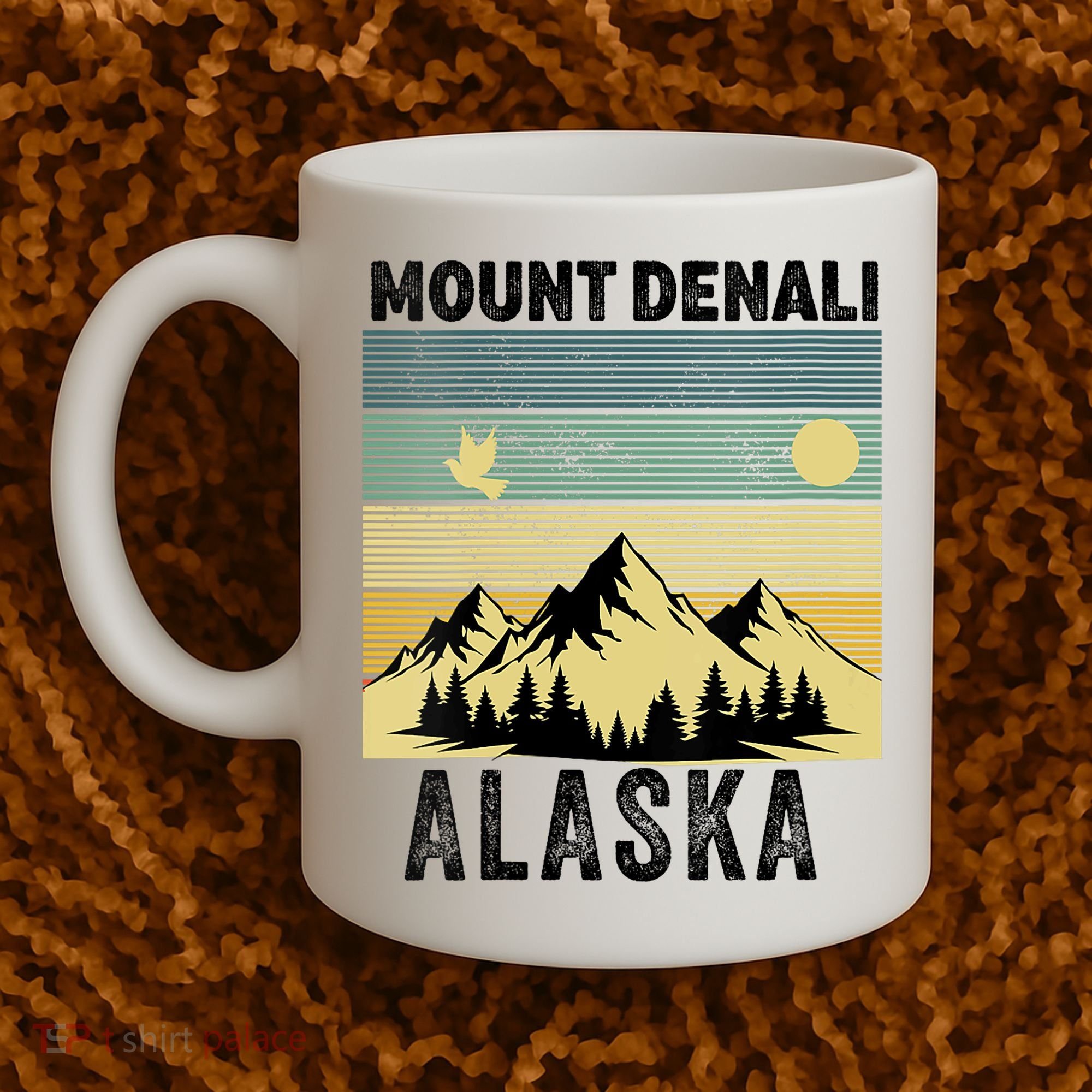  Mount Denali Souvenir Alaska Women  Mt. Denali V-Neck  Coffee Mug