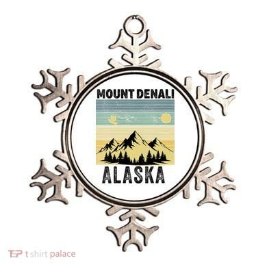  Mount Denali Souvenir Alaska Women  Mt. Denali V-Neck  Ornament