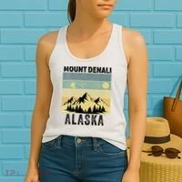  Mount Denali Souvenir Alaska Women  Mt. Denali V-Neck  Women's Tank Top thumb 2